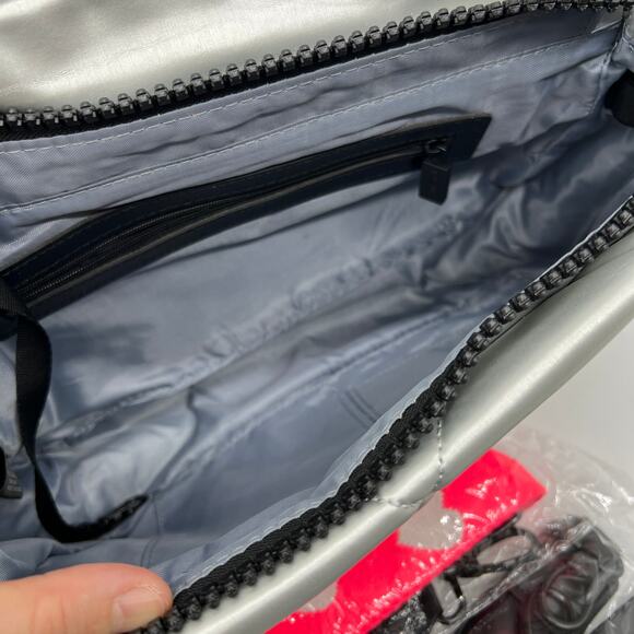 Shawn Killinger x IHKWIP Knotted Shoulder Bag w Crossbody Strap Metallic Silver - Picture 13 of 16